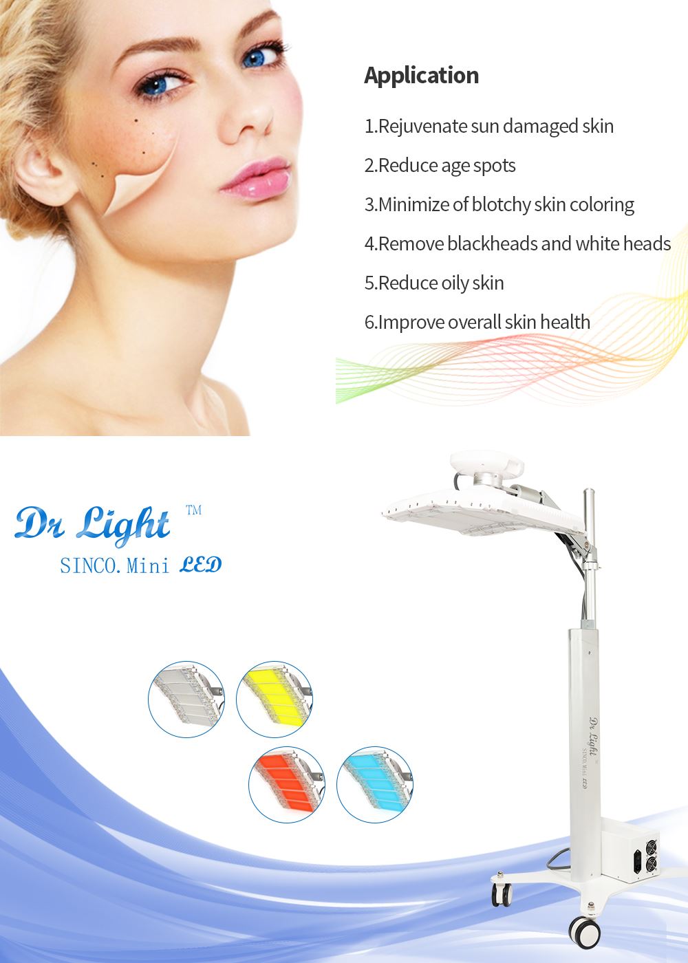 LED Light Face Mask Photodynamic
