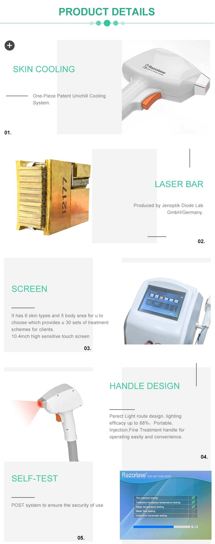 FDA approved 808nm diode laser hair removal