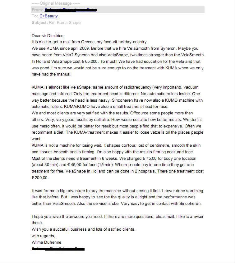 kuma body shaping machine