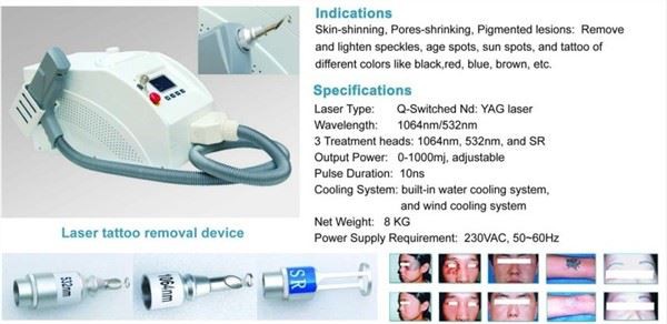 Latest ND YAG Tattoo Removal Machine