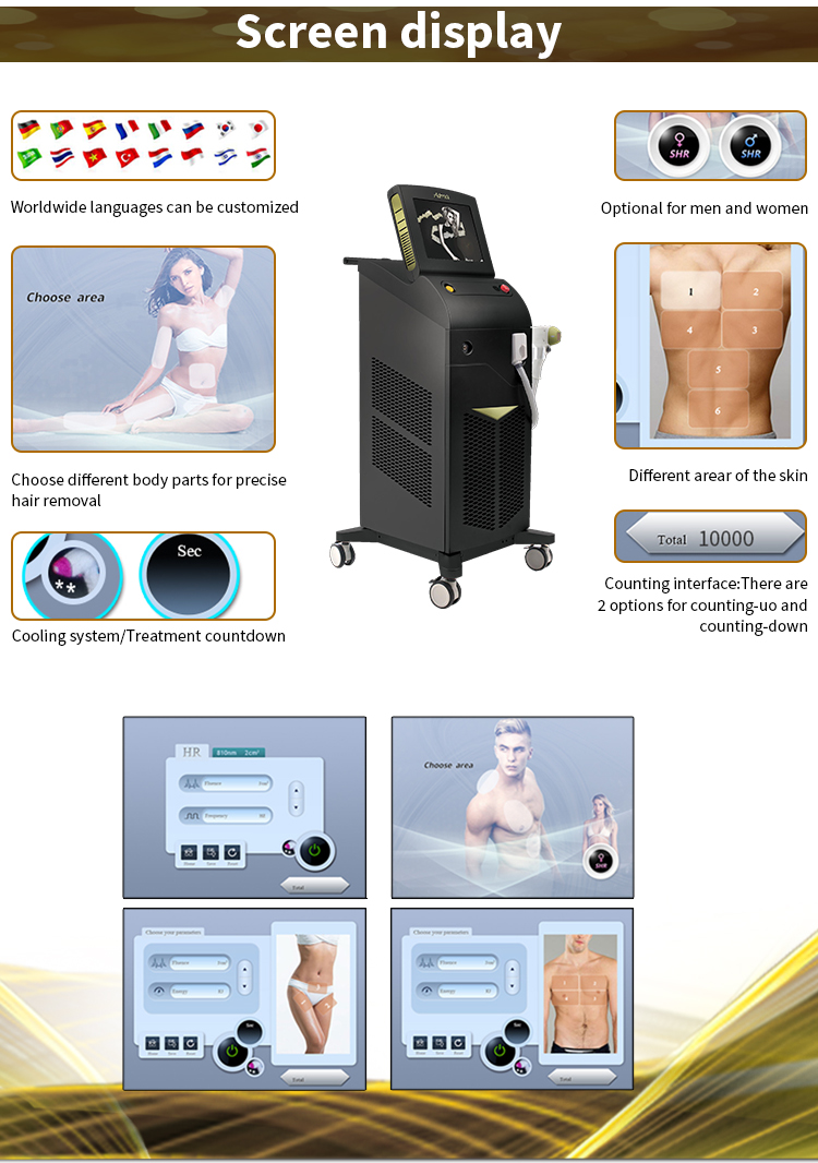 Soprano  Alma xl 808nm painless laser diode laser hair removal user manual