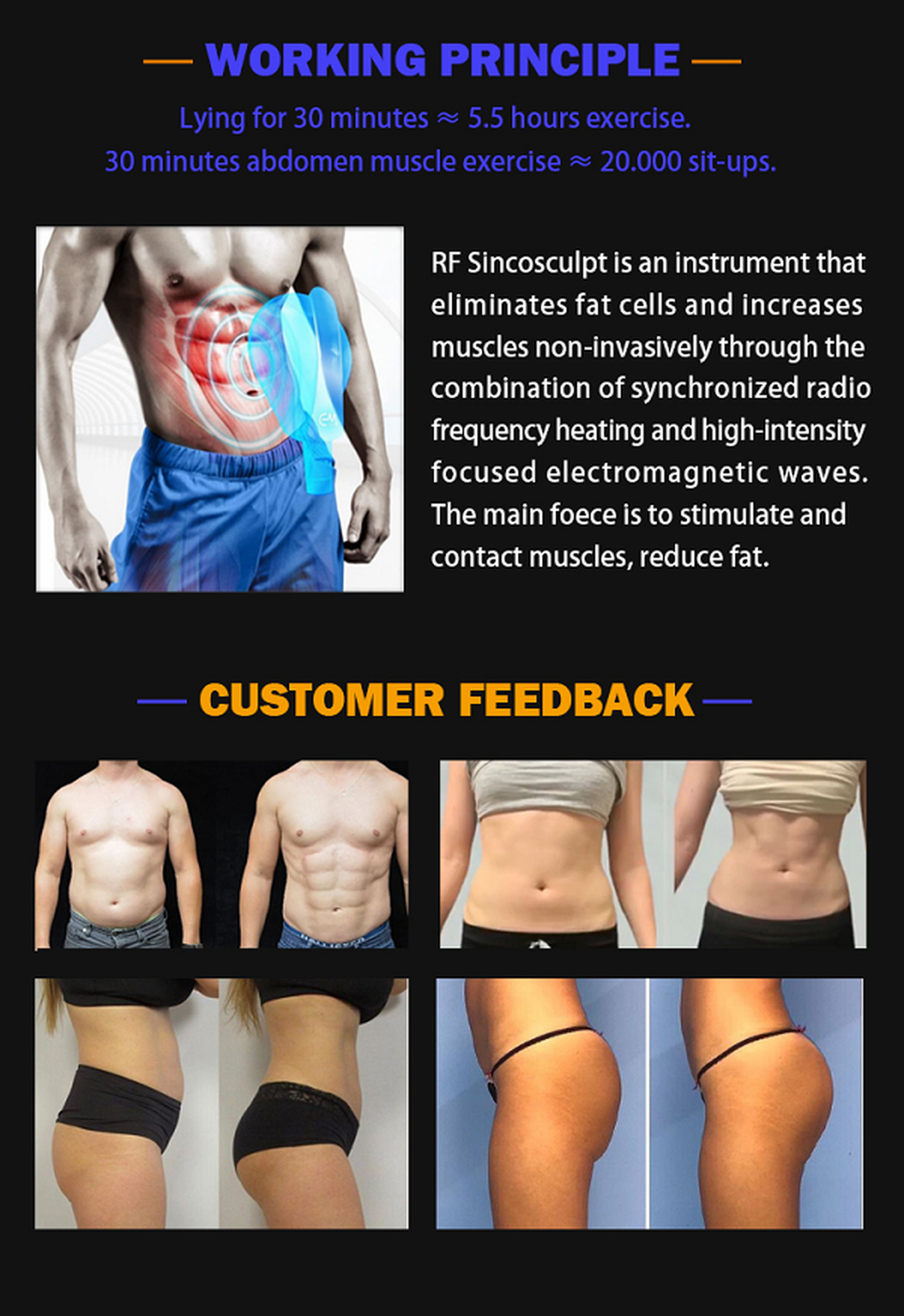 fat loss muscle building machine for sale china1