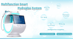 Multifunctional 7 in 1 Portable Smart Ice Blue RF Hydra Dermabrasion Oxygen